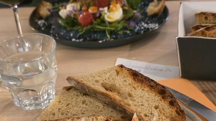 Foie gras dôme mi-cuit and the salade périgourdine